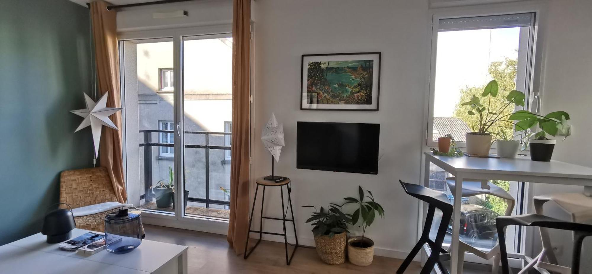 Appart T2 L'Ile De Nantes Avec Parking Prive Exterior foto